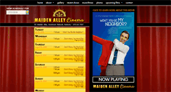 Desktop Screenshot of maidenalleycinema.org